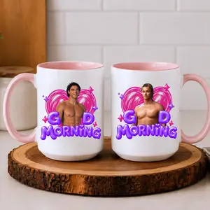 Good Morning Garrett Graham Mug, Accent Mug 11oz 15oz, Di Laurentis Mug, Coffee Cup, Gift for Fan