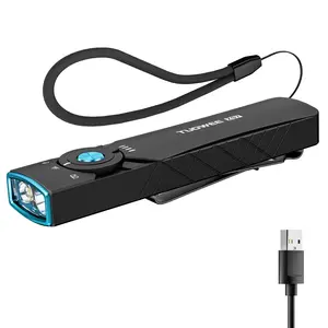 Rechargeable Edc Multifunctional Flashlight with LED, UV & Beam, High Lumens Magnet Light for Home, Emergency Use, Ideal Gift for Men, Portable Led Flashlight #GLOBAL PICKS