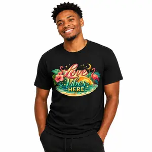 LOVE VIBES HERE | Graphic T-Shirt