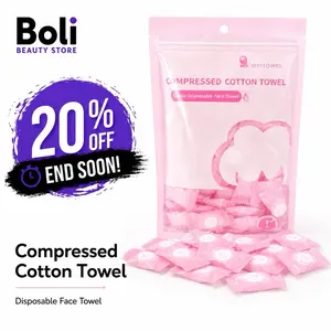 Compressed Towel 100 PCS Mini Tablets Disposable Portable Face Towel Cotton Coin Tissue Eco-Friendly for Travel, Camping, Hiking, Sport, Beauty, Home Hand Wipes, Outdoor Activities Pink #fyp