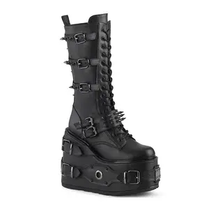 Death Spikes Punk Platform Boots [SWI327/BVL]