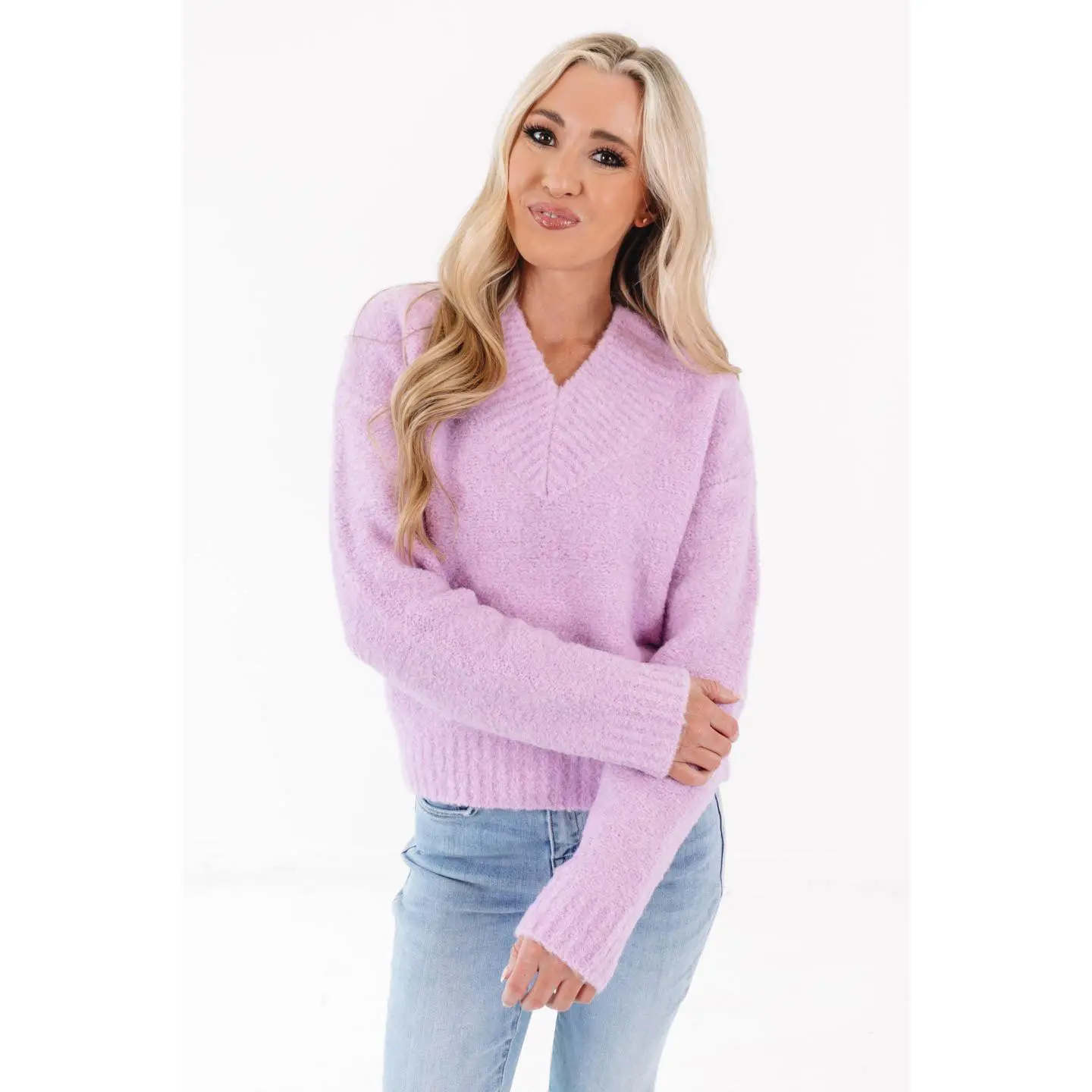 Only Getting Better Sweater - Light Pink