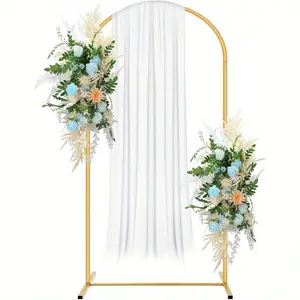 Wedding Arch Backdrop Stand Kit, 1 Box Metal Balloon Arch Stand with Base, Balloon Arch Frame for Birthday Party, Wedding, Baby Shower Decoration
