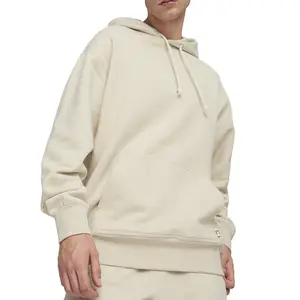 PUMA Mens Made With Quality Hoodie Casual Outerwear Casual - Beige