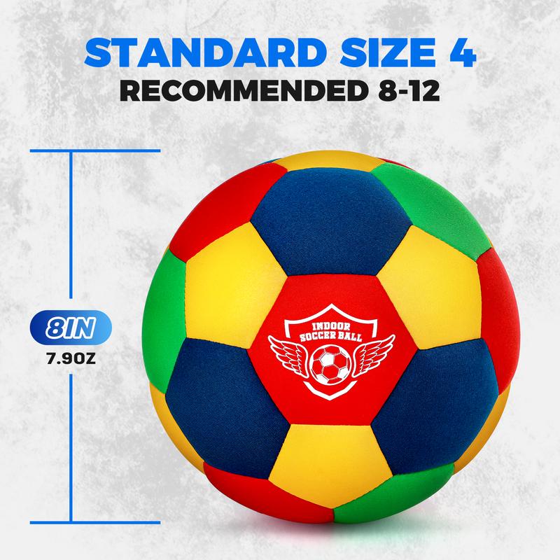 Soccer Sports Training Ball indoor,House Soccer Ball Soft Foam,Indoor Soccer Ball Size 4 Kids Inside for Your Home Ball, Lightweight Safe Fun for Dribbling Training, Great Youth Soccer Balls,Soccer Gifts for Boys 8-12