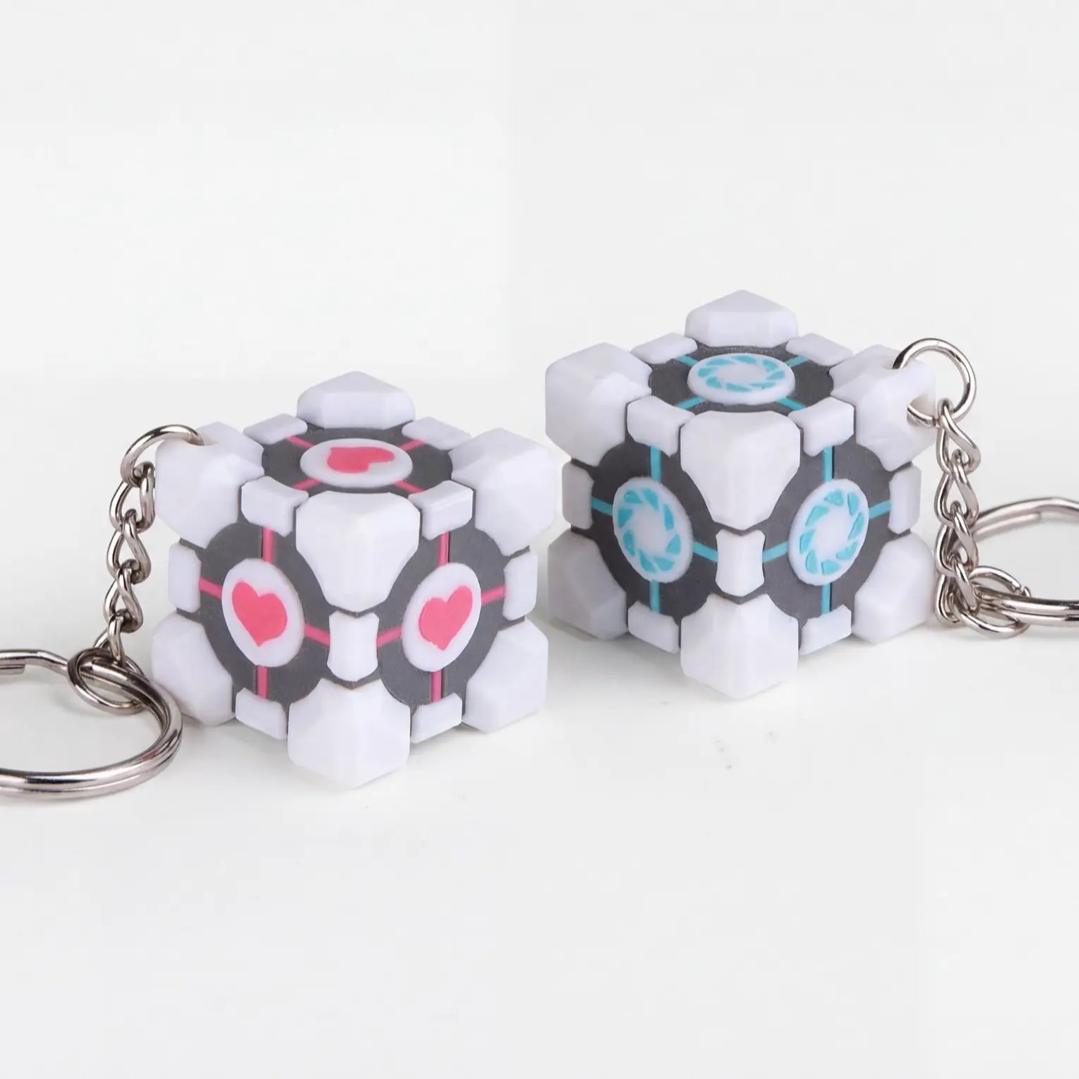 Weighted Companion Cube Keychain, Portal Collectible Aperture Science Bag Charm