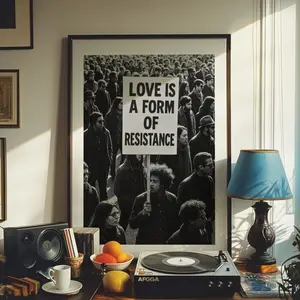 [SALE UP TO 50% + FREE SHIP] Protest Wall Art, Feminist Wall Art, Vintage Print, Political Wall Art, Quote Wall Art, Civil Rights Poster, Queer Art, Gallery Wall Art