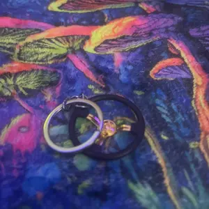 Steering wheel key chain