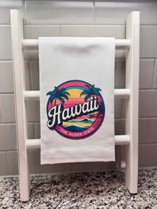Hawaii The Aloha Sate Hand Towel Tea Towel Dish Towel