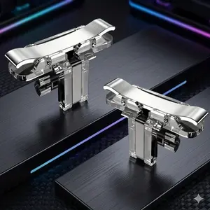 Upgrade Your Gameplay! High-Sensitivity Rapid-Fire Trigger for Mobile Shooting Games. Ergonomic Design for Precise Aim, Faster Reaction & Enhanced Experience. Plug-and-Play, Easy One-Button Installation. Dominate Every Match!