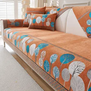 Bohemian Style Sofa Cover, 1 Count Colorful Non-slip Slipcover, Soft Sofa Protector for Home Living Room Hotel Decor, Sofa Couch Covers