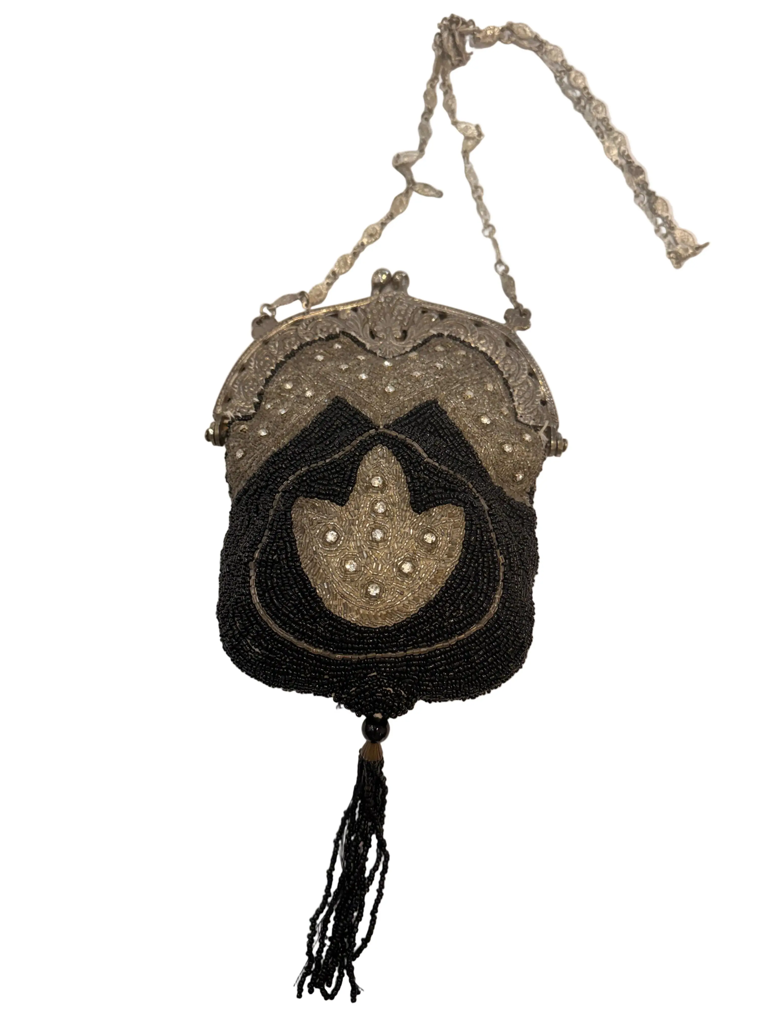 1920s Beaded Evening bag with Tassel