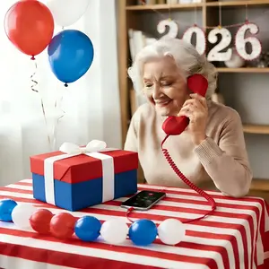 Type-C Mobile Phone Microphone for Seniors, Multi-Colored Tangle-Free Wire, Call Connection with Volume Control Button, Vintage Design Gift