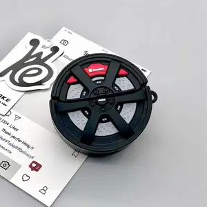 For AirPods Pro3 4 3 2 1 Pro Pro2 Earphone Case 3D Creative Car Tire Cool Silicone Cartoon Headphone Box With Pendant Cover