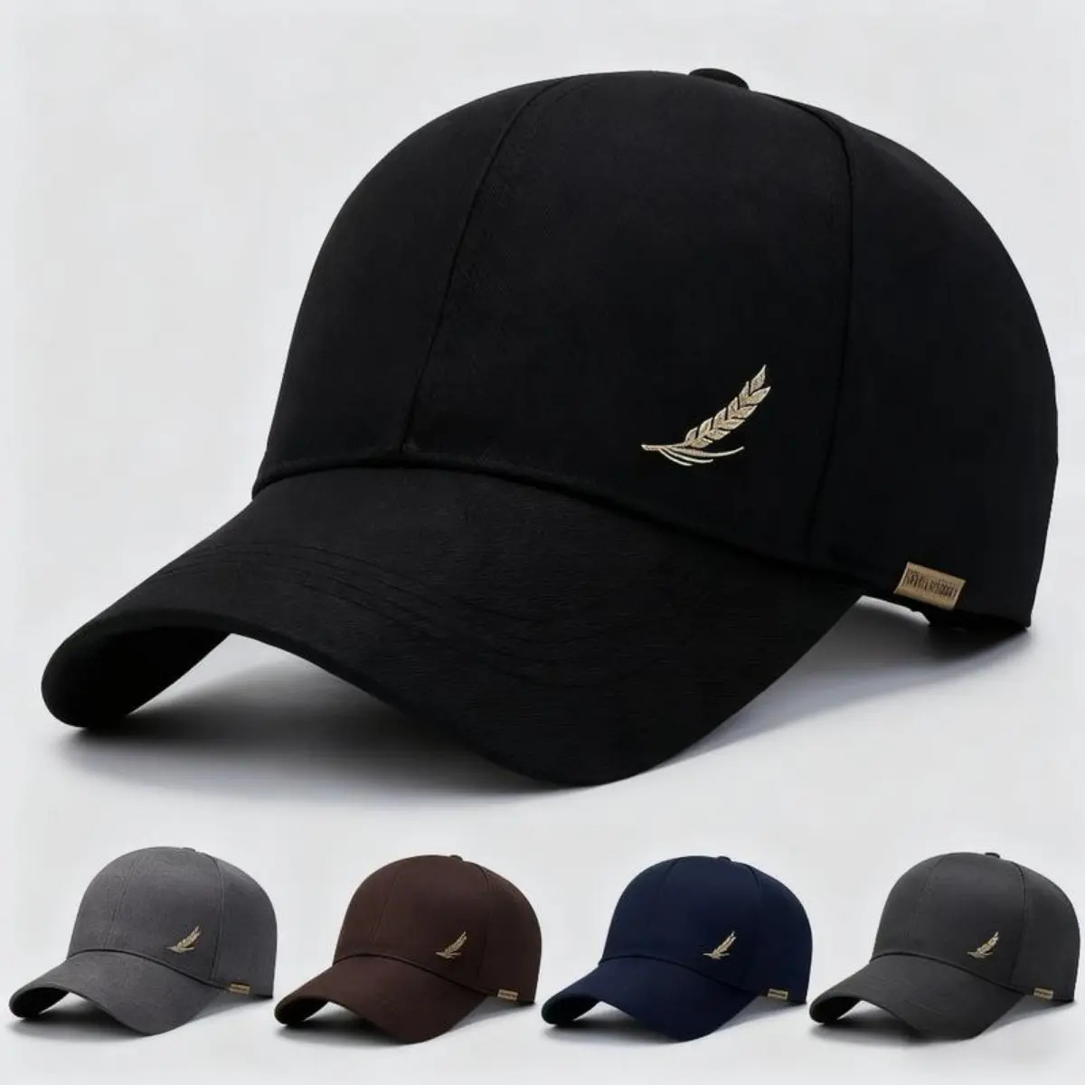 Men's Classic Plain Casual Polyester Baseball Cap - 1 Size, Adjustable, Lightweight, Breathable for Outdoor Sports & Daily Commute, Mens Hats, Classic Hats, One Size