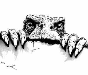 Peeking Dino Car Sticker. Adorable Dinosaur Vinyl Decal for Car Windows, Bumper, Laptop, Tablet, and More. Waterproof, Durable, and Fade Resistant. Fun Jurassic Themed Auto Decoration.  Perfect Gift for Dinosaur Lovers, Kids, and Adults