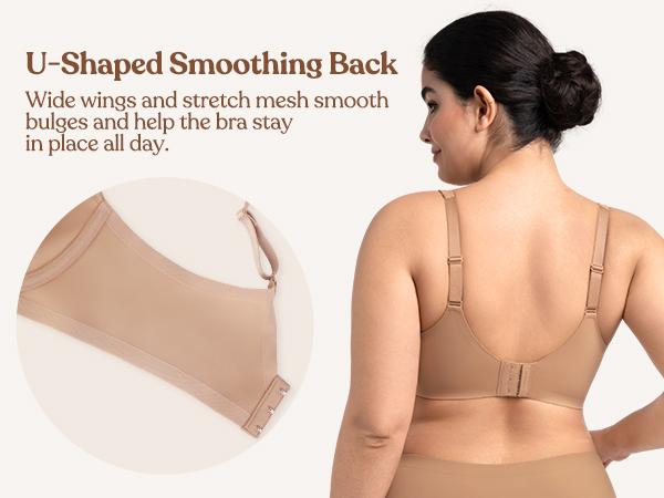 HSIA Esme Minimizer Bras for Women Plus Size Full Coverage No Padding Unlined T Shirt Bra Seamless Underwire Cool Comfort Daily Bras HSIA Esme Minimizer Bras for Women Plus Size Full Coverage No Padding Unlined T Shirt Bra Seamless Underwire Cool Comfort Daily Bras