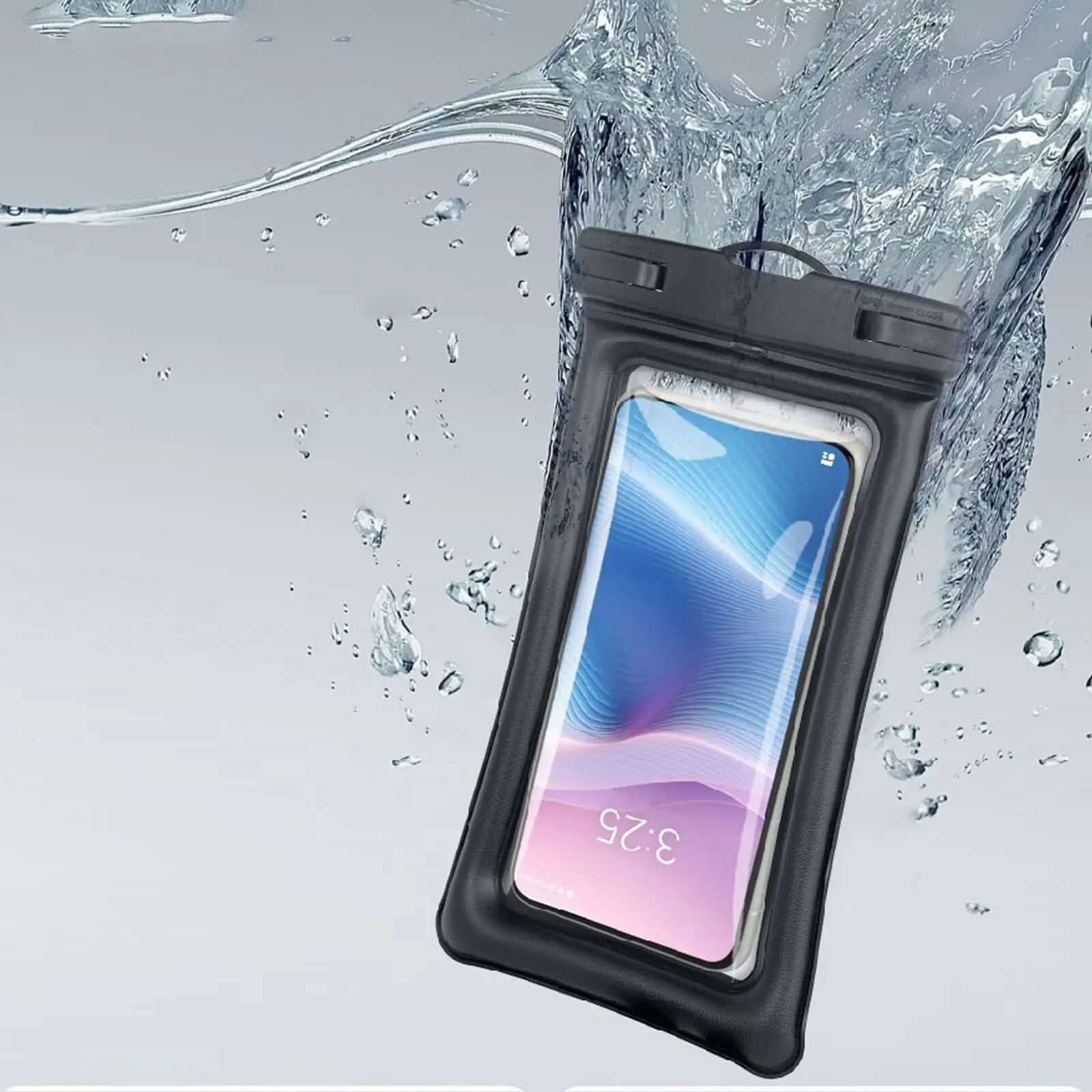 Waterproof phone pouch, clear waterproof cell phone case with lanyard for iPhone 15/14/13 Pro Max/Plus and Galaxy S22/S23, fits phones up to 7 inches, essential waterproof dry bags for outdoor swimming, diving, boating accessories