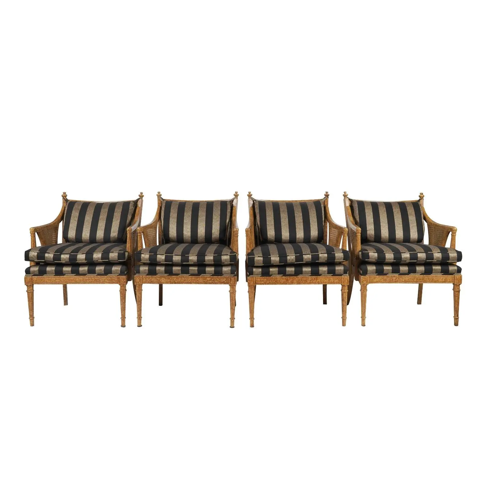 Set of Four Cane Chairs