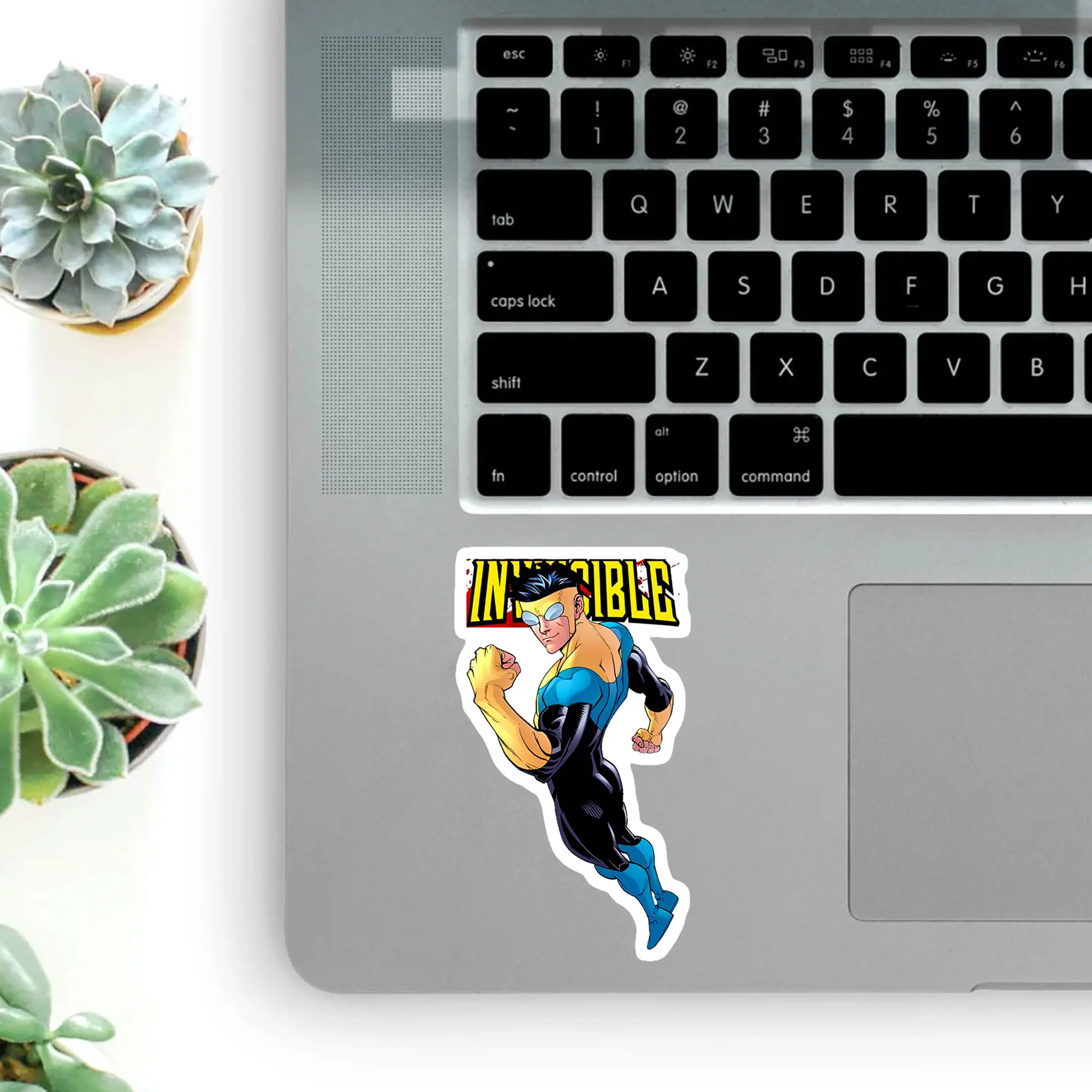 Invincible Logo Edition Vinyl Sticker, Mark Grayson Strong Hero Comic Sticker, Laptop Skateboard Decor, Fan Gift