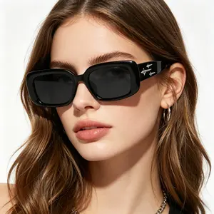 Y2K Small Square Sunglasses Women, Retro Cat Eye Sunglasses, Colorful Mirror Lens UV400 Fashion Shades