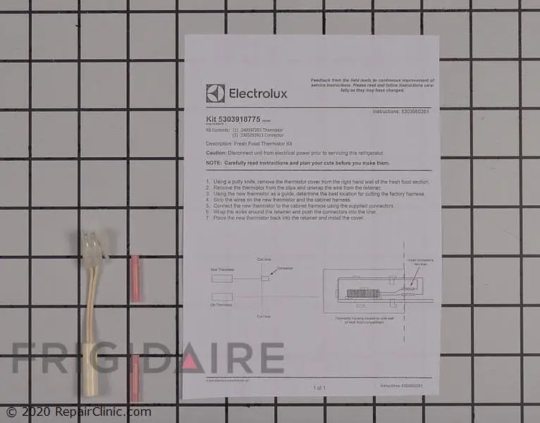 Aftermarket Appliance 5303918775 Refrigerator Thermistor Kit