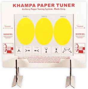Paper Tuner for Archery Hunting | 12-Sheet Paper Tuning System for Accurate Arrow Flight Alignment | Archery Practice & Bow Tuning Accessory