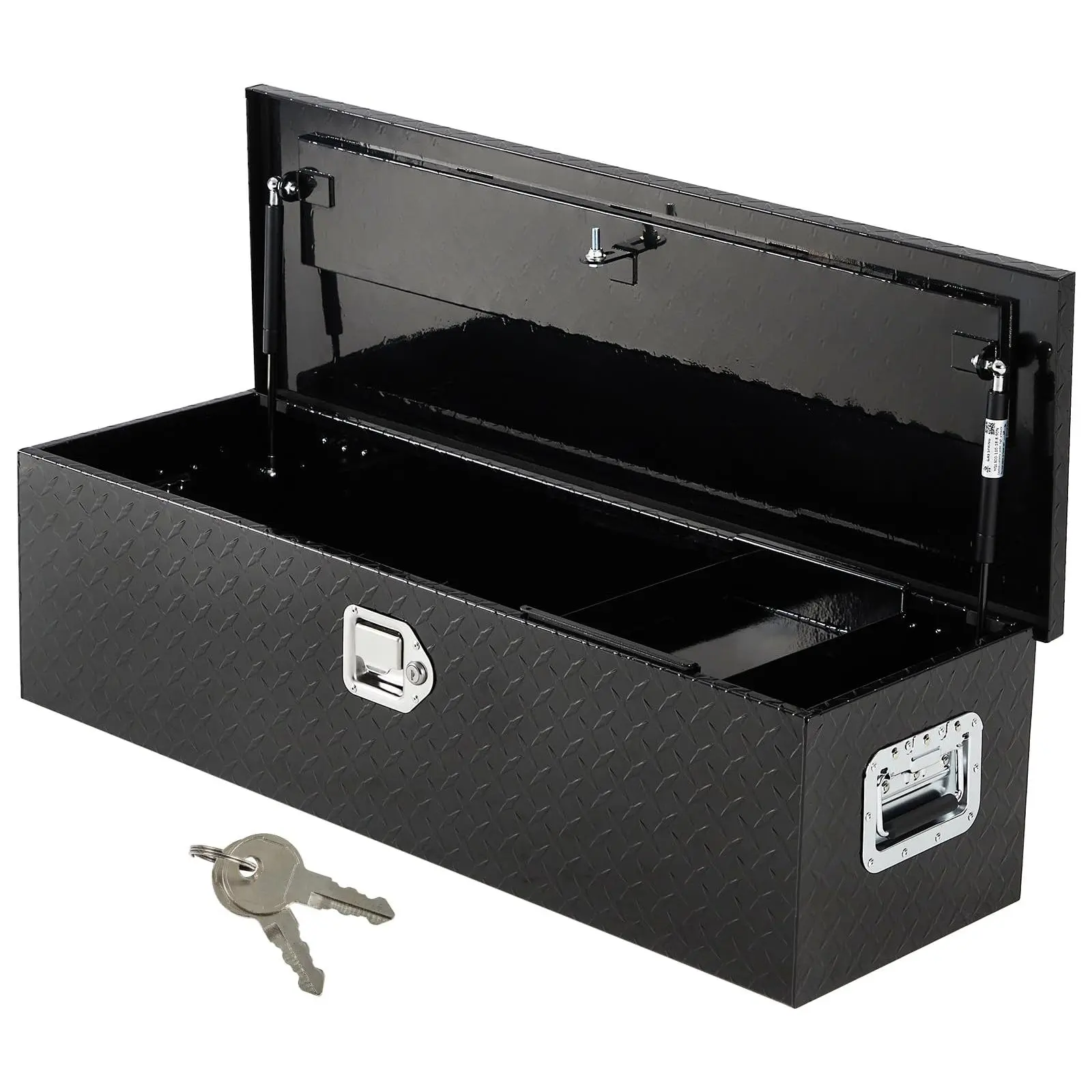 GARVEE 39 Inch Tool Box for Truck, Aluminum Truck Bed Toolboxes with Sliding Shelf, Heavy Duty Waterproof Tool Box Organizer Chest for Pick Up Truck Rv Trailer - Black