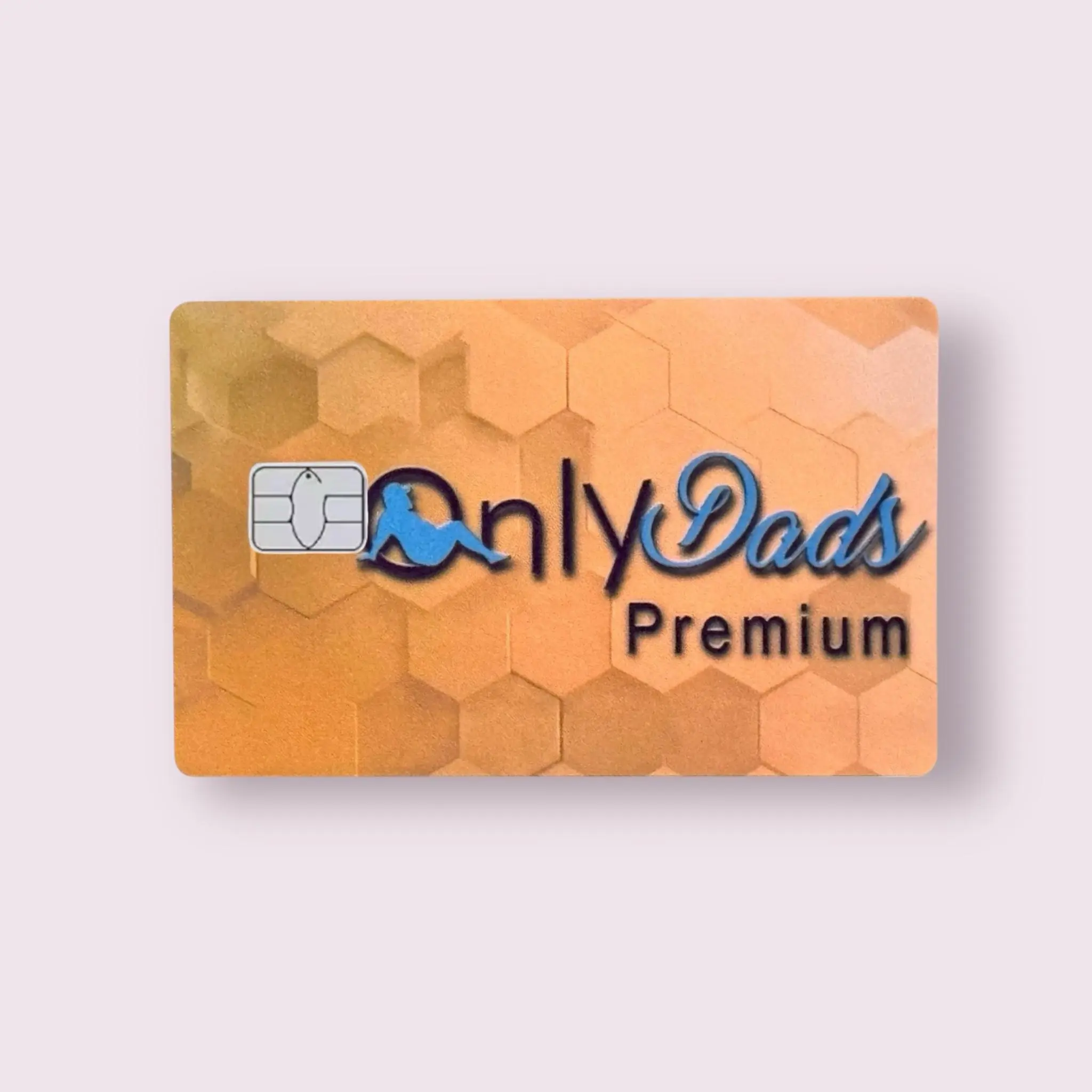 OnlyDads Premium Gold Holographic Credit Card Sticker Debit Skin Decal Cover Waterproof Vinyl Easy To Apply