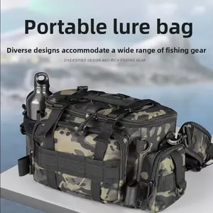 bags Fishing gear Luya bag fanny pack, crossbody multi-functional storage bag, waterproof bag, large-capacity fishing rod bag, accessory bag.