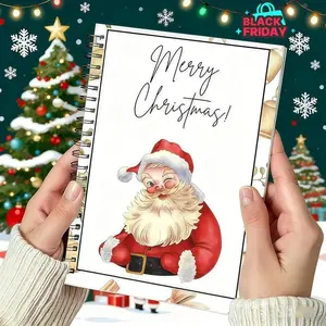 Christmas Gift Card Book, DIY Spiral Bound Christmas Gift Cards, Colorful Spiral Bound Card Book, Personalized Christmas Gifts for Family Friends Students, Custom Message Card