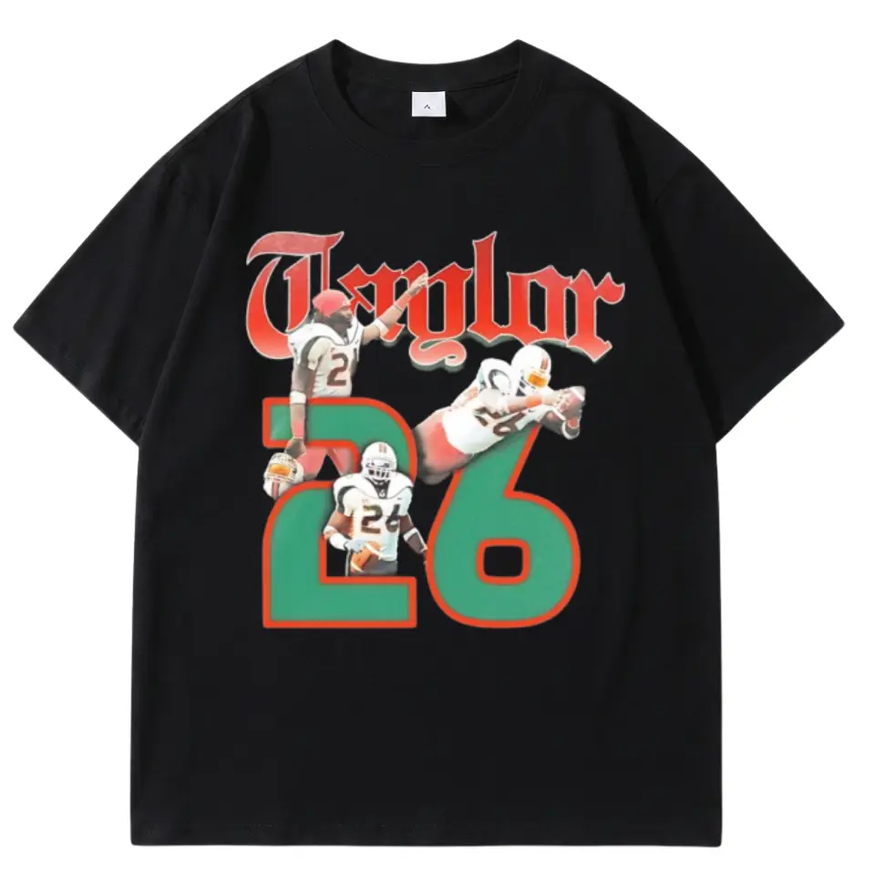 [ SALE OFF 50%] Sean Taylor Miami 26 Legend T-Shirt Game Day Fan Apparel - Black Unisex Heavyweight Cotton Streetwear Top