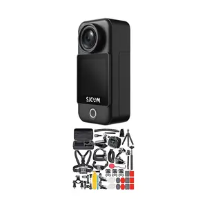 SJCAM C300 Pocket Action Camera with 50-in-1 Accessory Bundle