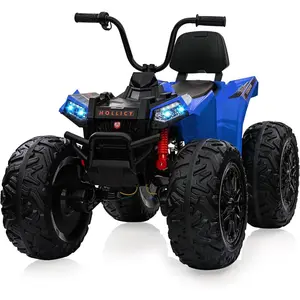24V Electric Ride-On Car for Kids, All-Terrain ATV with Parental Remote, Puncture-Proof Tires, LED Lights & Music. Ideal Gift for Children Ages 3-8