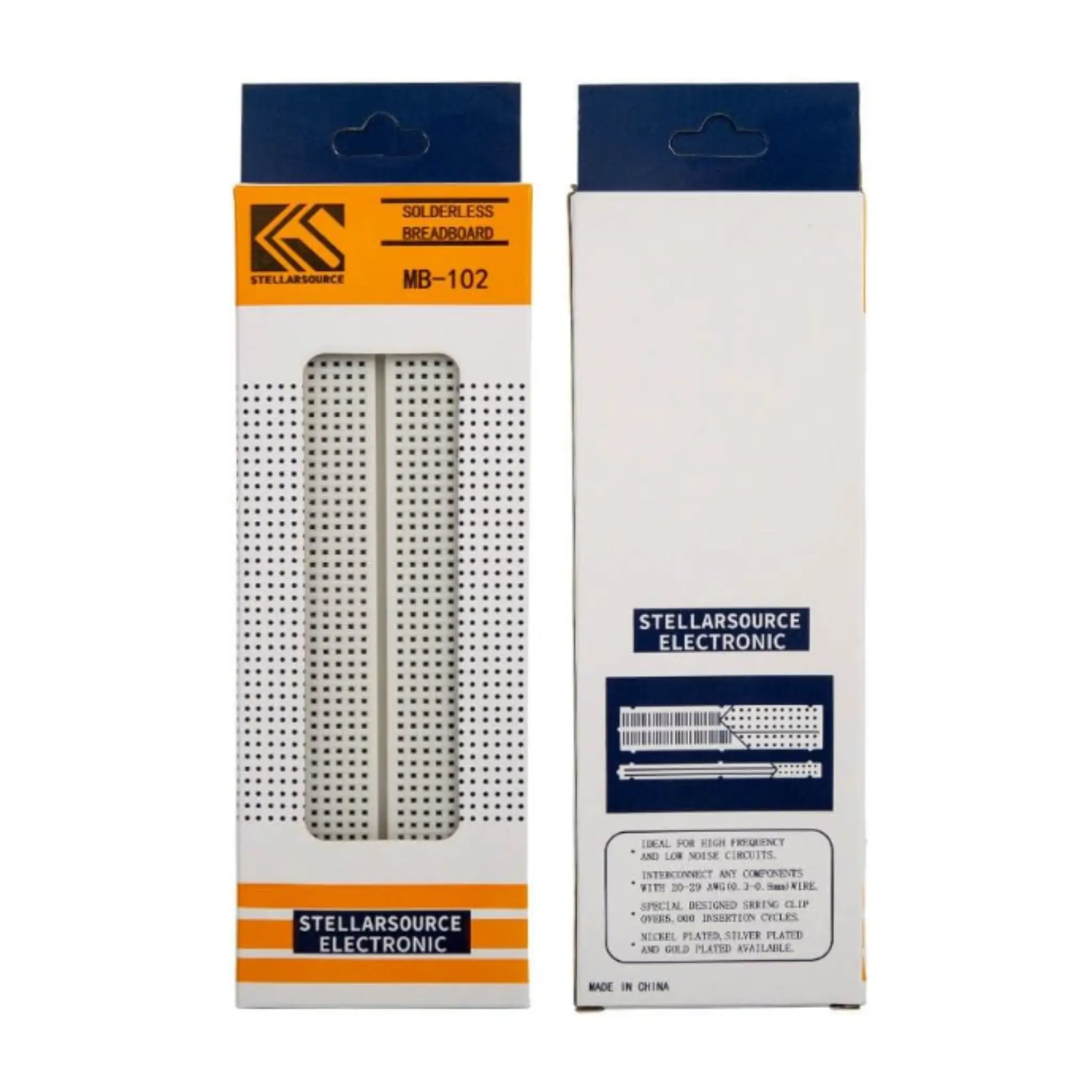 ST SHILLEHTEK 830-Point Solderless Breadboard - Solder-Free Prototyping Tool, Compatible with Arduino, Raspberry Pi, ESP32, Ideal for Prototyping, Rapid Debugging, Clean Test Setups, Abundant Tie Points