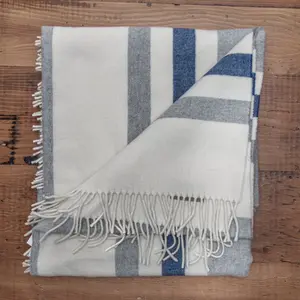 Riviera Cashmere Throw-Blue Riviera Cashmere Throw-Blue