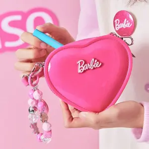 MINISO Barbie Heart Jelly Bag | Hot Pink Y2K Barbiecore Crossbody Handbag | Cute Heart Shaped Purse, Trendy Fashion Accessory for Daily & Party Wear #BarbieBag #Y2KFashion #Barbiecore