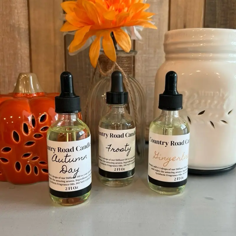 2oz Fall/Winter Aroma Scented Diffuser Oil for Home Fragrance