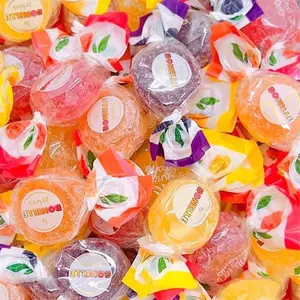 Bonelle Italian Fruit Jelly Candy | 1 Pound Bag - Approx. 60 Count | Vegan, Individually Wrapped