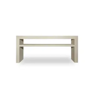 Kasey Shelved Waterfall Console Table