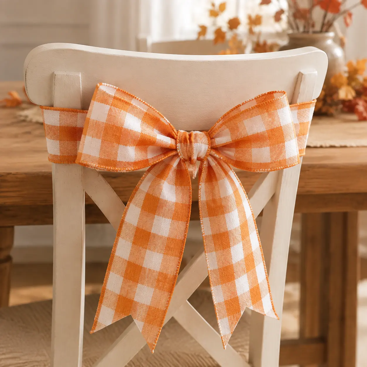 10-yard Yellow and White Checkered Ribbon, Farmhouse Style, Rustic Style, Polyester, Summer Wreaths, DIY Gift Wrapping, Floral Bows, Craft Decorations, Holiday Decorations