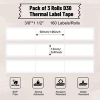 12x50mm white*3rolls