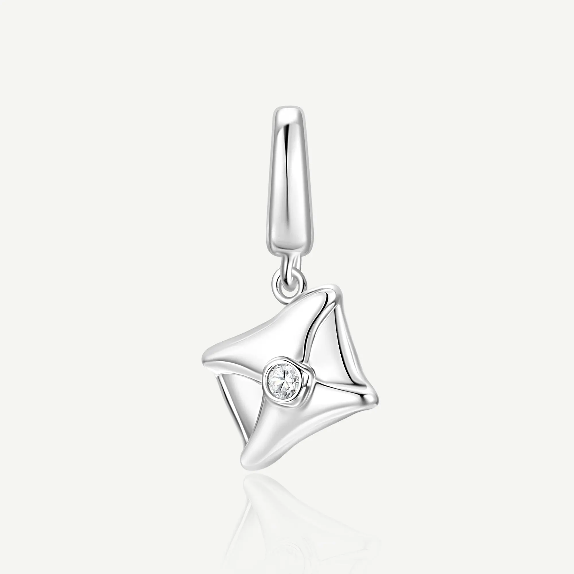 Harry Potter x FANCIME Silver Character-Engraved Letter Motif Charm Pendant, Women's Everyday Wear Fashion Costume Jewelry Accessory, Charms & Pendants, Daily