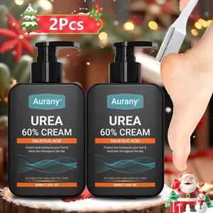 aurany 2Pcs Urea Cream 60% for Feet with Salicylic Acid Foot Massager for Dry Skin Protection & Moisturization for Feet Knees Hands  Gentle  Daily Exfoliate Soothing Moisturizer Moisture Hydrating Moisturizing Hydrate