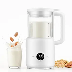 Nut Milk Maker Machine, 8 in 1 Automatic Soy Milk Maker with 12 , Self-Cleaning, 18 Hours Delay Start for Homemade Oat, Almond Milk,  Based Milk, Boil Water, 20Oz