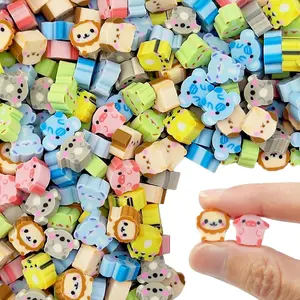 200pcs Animal Mini Cute Pencil Erasers for Kids Bulk Small Fun Erasers for Classroom Rewards Party Favors Gift Filling