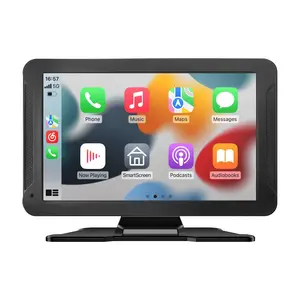 7-INCH HD Wireless Portable CarPlay Car Stereo | With Android Auto MirrorLink, GPS Navigation, Satellite Radio, USB Type C Connector, Wi-Fi Function, Without Batter Motion