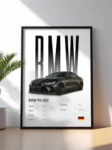 BMW M4 G82 Poster Car Print Hyper Car Poster Super Car Print Art Print Car Poster Home Decor Wall Decor