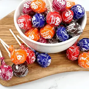Tootsie Roll Pops Bulk Bag (1lb, Approx 22 Count) - Assorted Fruit Flavors with Chocolate Tootsie Roll Center by The Hampton Popcorn & Candy Company