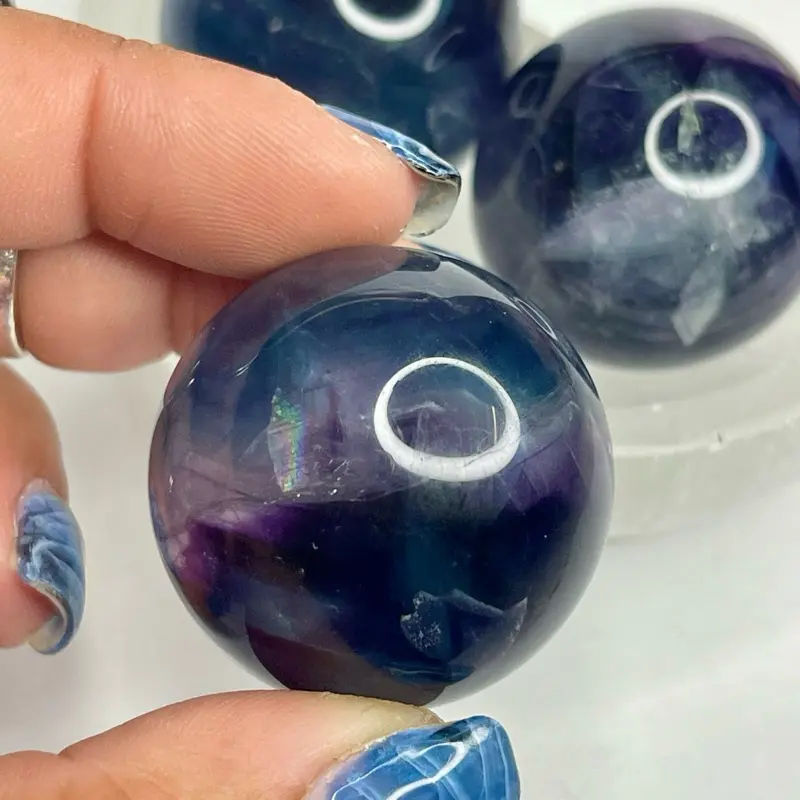High-Quality Fluorite Sphere For Protection, Clarity, Focus